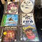 Sony Psone Console Tested Bundle   Controller   11 Ps1 Games Lot Dbz Thps2