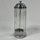 Vintage Glass Disinfecting Jar Barber Salon Barbicide Sterilizing Tool Usa