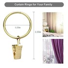 40 Pack Rings Curtain Clips Rustproof Metal Window Drapery Clip Vintage Heavy   