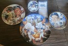 Mickey Mantle Yankees Sports Impressions Collector Plates 4 Plate Lot W  Coa