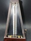 Vintage Wittner Metronome Works Made In Germany Wind Up Wood Grain Pyramid