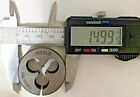 M8x1 0 Mm 1 5 Inch Split Threading Die M8-1 0 Tungsten  qty  1  Nos Right Hand