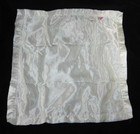 Cocalo Security Blanket Baby Lovey Red Green Floral Off White Cream Satin