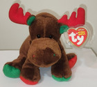 Ty Beanie Baby Trimmings The Holiday Moose 6  New Mwmts Plush Stuffed Animal Toy
