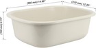 4 Pack 13l Plastic Wash Basin  14 Quart Plastic Commercial Bus Box  Rectangular