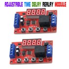 2pcs Dc 12v 10a Adjustable Time Delay Relay Module Led Digital Timer Switch Us