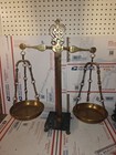 Vtg  24    Brass Marble Scale Of Justice Balance Lawyer Office 