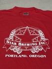 Star Brewing Company Portland Oregon Vintage Red T Craft Beer Shirt Xl