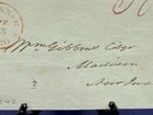 1843 Stampless Cover Savannah Geo To William Gibbons Madison Nj Drew University 