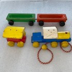 Vintage Playskool Wooden Pull Toy Train