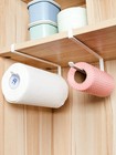 No-drill Wall Mounted Kitchen Paper Roll Holder  Storage Rack For Kitchen   Bath