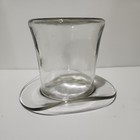 Blenko 8432m Clear Glass Top Hat Vase Mid-century Modern 1985 Catalog Design