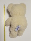 Vtg  1986 Russ Snuggle White Plush Teddy Bear Small Advertising 