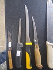 Lot Of 15 Vintage Misc Fixed Blade Knives Cleaver Bakelight Dexter Russel Flea M