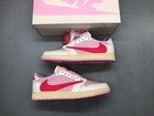 Us7-12 Men s Travis Scott X Jordan 1 Low Og    tropical Pink     Sneakers Iq7604-101