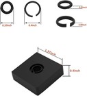  7 Sets  3 8  Impact Retaining Ring Clip Friction Ring Hog Ring With O-ring For
