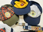 Vintage 10 Pc Boy Cub Wolf Scouts Bsa Hats Bandannas Belt Merit Loop Uniform Lot