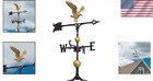 Elegant 30-inch Gold bronze Eagle Weathervane - Functional Artistry For Rooftops
