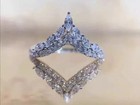 14k White Gold Plated 2ct Marquise Cut Lab Created Diamond Women Engagement Ring