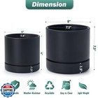 Phoenix Vine 6 Inch And 8 Inch Planter Pot With Drainage Hole And Deep Water 