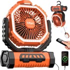 Up To 96hours Battery Portable Camping Fan With 20000mah Rechargeable Power Bank