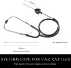Automotive Engine Stethoscope  Mechanics Stethoscope Kit Black 
