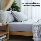 Twin Gray 100  Egyptian Cotton Fitted Sheet 600 Thread Count 16  Deep Pocket