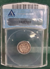 1902 Anacs Au50 Barber Dime Coin