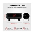Evil Energy 2 Gallon Air Tank And Compressor Kit 6 Ports 1 4  Npt 150psi Rate   