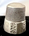 Antique Victorian Simons Brothers Co  Sterling Silver Thimble Size 11