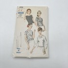 Vtg Vogue 6910 Blouse Sewing Pattern Sz 16 Bust 36 Mod 60s Style Uncut Easy