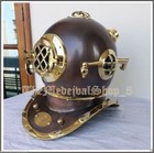 U s Navy Mark Iv 18  Divers Diving Helmet Solid Antique Style Full Size Gift