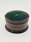 The Bombay Co  1996 Three Tier Oval Wood Swivel Sewing Box - Vintage Gc