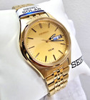 Seiko Solar 37mm Gold-tone Ss Men s Watch Sne036