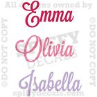Personalized Name Butterflies Girl Nursery Bedroom Quote Vinyl Wall Decal Decor