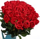 Fake Rose Artificial Silk Roses Red Flowers Bridal Wedding Bouquet Home Decor