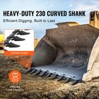 Bucket Tooth Bar 72   Tractor Bucket 9 Teeth Bar 4560 Lbs Load-bearing