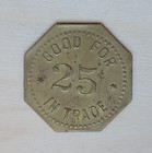 Emmels Liquor Store West Union Minnesota Good For 25c Trade Token Circa 1900