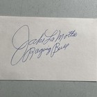 Jake Lamotta Raging Bull Boxing Signed Index Card   no Coa  