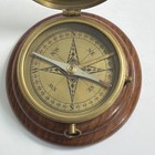 Vintage Brass Compass Nautical Large Estate Find Brass  3  Works Clean