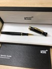 Montblanc Meisterst  ck Classic Black Gold Rollerball Pen With Box Writing Pen