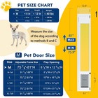 Small Medium Dog Door For Sliding Glass Door Swing Open Lockable Pet Door