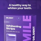 Drdent Purple Whitening Strips  14 Strips  Enamel-safe  Peroxide-free Teeth