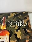 Wild Turkey Bourbon    give Em The Bird    Metal Bar Garage Man Cave Sign Camo