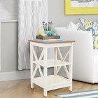 Side Table Set Of 2 Storage Sofa Bed End Table For Living Room Bedroom Beige