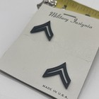U s  Military Army Corporal Rank Insignia Chevron Pin Collar Device Pair Subdued