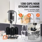 Electric Glass Washer 5-brush Bar Glass Cleaner 1200 Cups h For Wine Glass