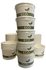 Disposable Meal Bowl Cup Paper Containers  With  Lid Soup 16 Oz  250 pack 