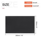 Black Abs Plastic Sheet 10 X 6 X 0 04 Inch For Diy Crafts Pack Of 1 Pcs