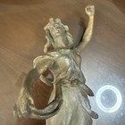 Art Nouveau French Spelter Statue 12    tall No Base  Very Nice